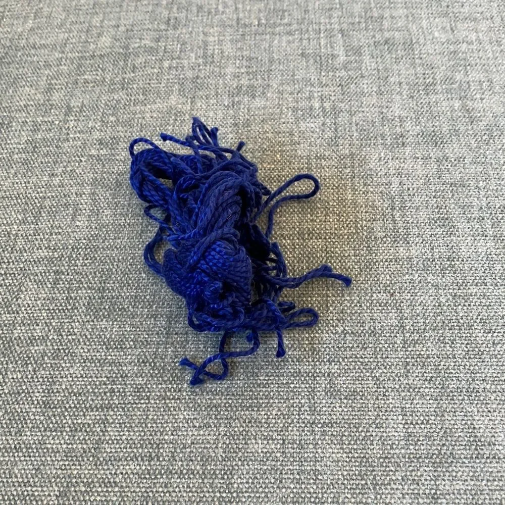 Blue Needlepoint Thread Yarn